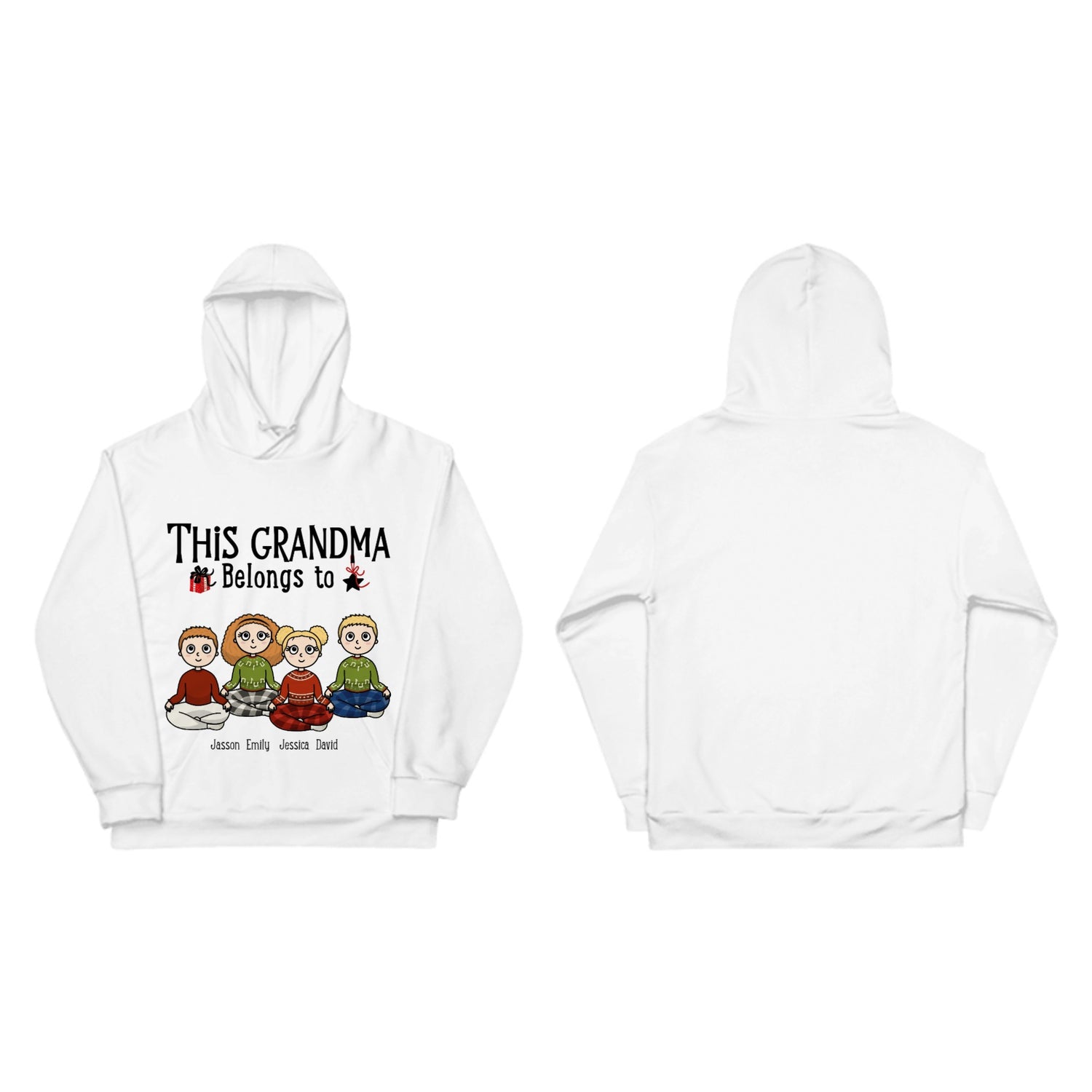 THIS GRANDMA Belongs to - Personalized Hoodie