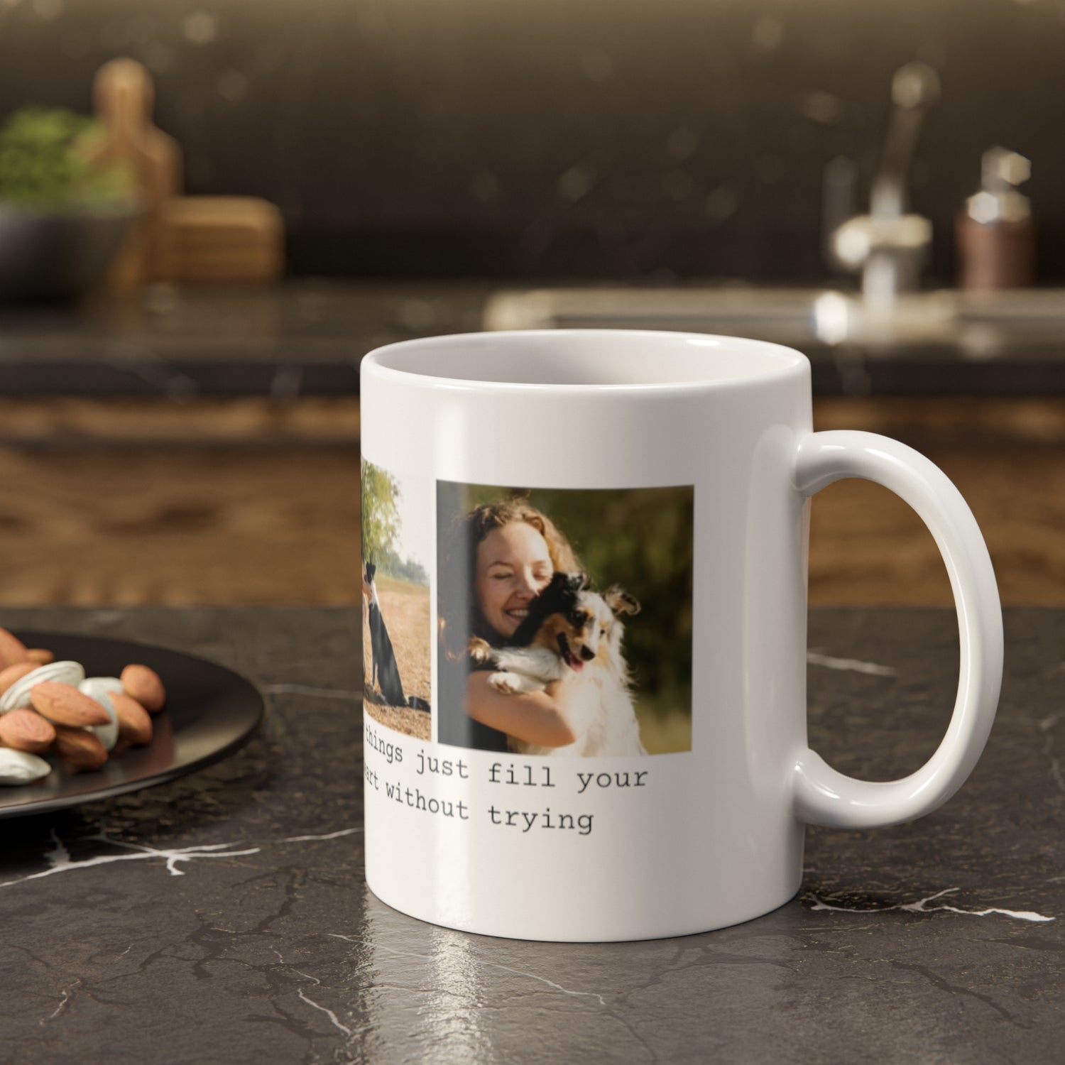 Heartfelt Dog Mom Mug, Dog Lover Gift, Inspirational Coffee Cup, Pet Owner Gift, Cute Dog Mug, Picture Mug, Unique Gift