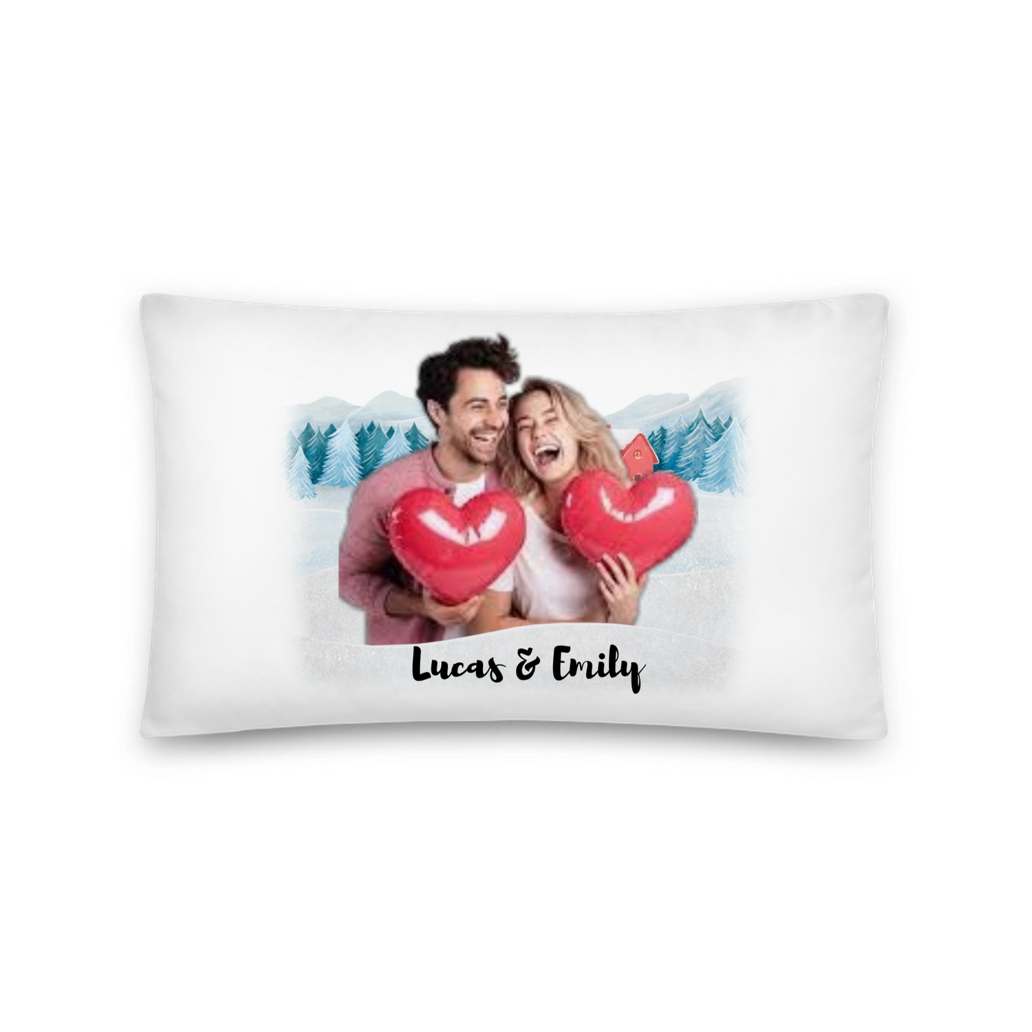 Our first christmas as a family - Personalized All-Over Print Basic Pillow