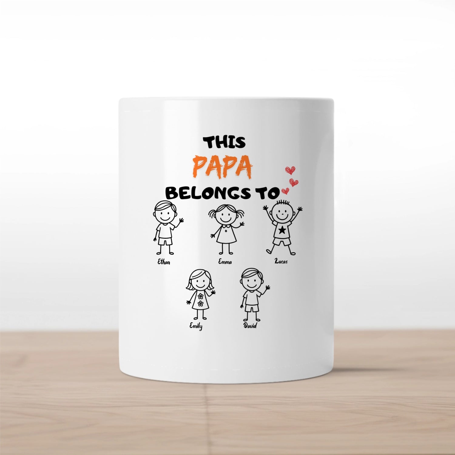 This Grandpa Belongs To Us - Personalized Mug