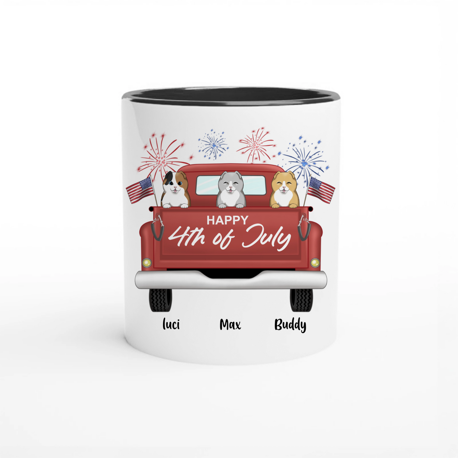Happy 4th of July - Personalized Coffee Mug