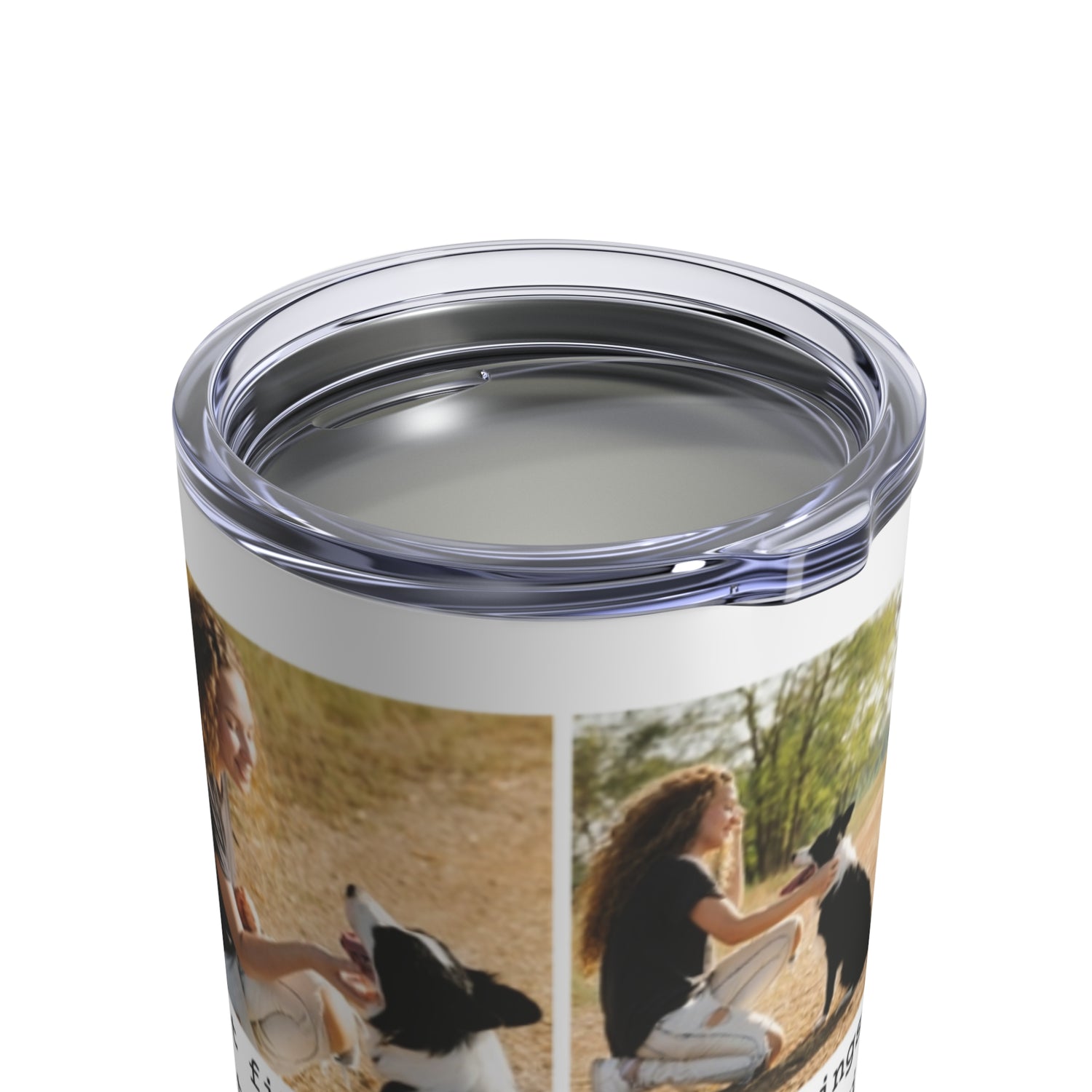 Personalized Dog Photo Tumbler - 10oz Vacuum Insulated Stainless Steel Mug